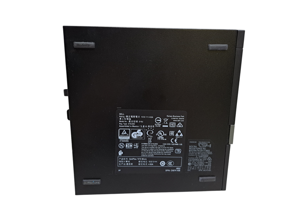 Dell OptiPlex 7070 USFF | Intel Core i5-9500 @2.20GHz, 8GB DDR4, 256GB NVMe )