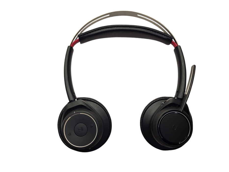 PLANTRONICS B825 STEREO BLUETOOTH HEADSET AH A9 Headphones w/ cradle Q$