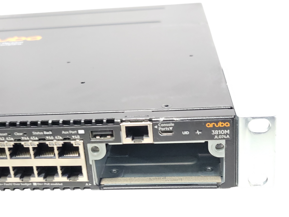 ARUBA 3810M 48G POE+ 1-SLOT JL074A SWITCH, 2x PSU _