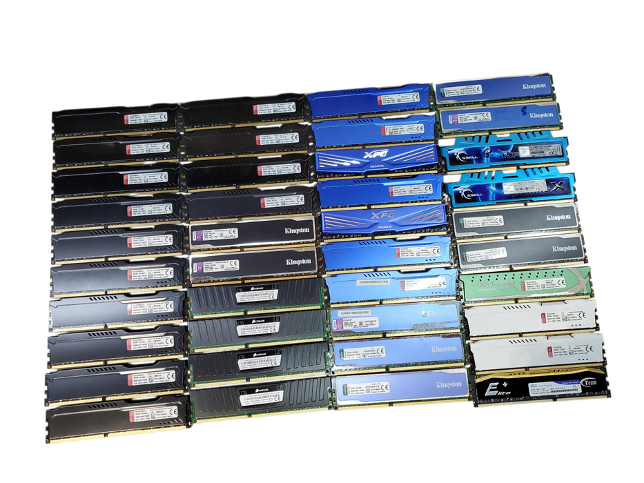 Lot of 240x , Assorted 8GB DDR3 Heat-Sink Desktop RAM