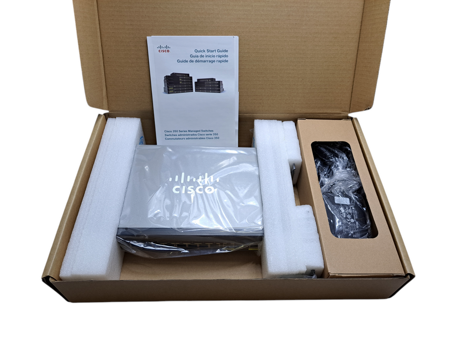 Cisco SG350-10P-K9-NA 10-Port Gigabit PoE Managed Switch (New Open Box) )