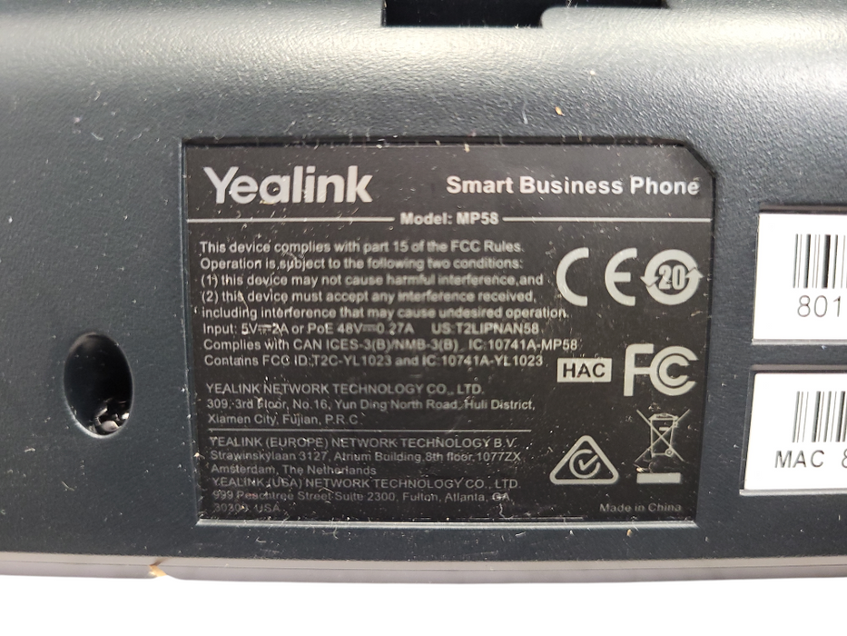 Yealink MP58 IP Phone for Microsoft Teams No handset $