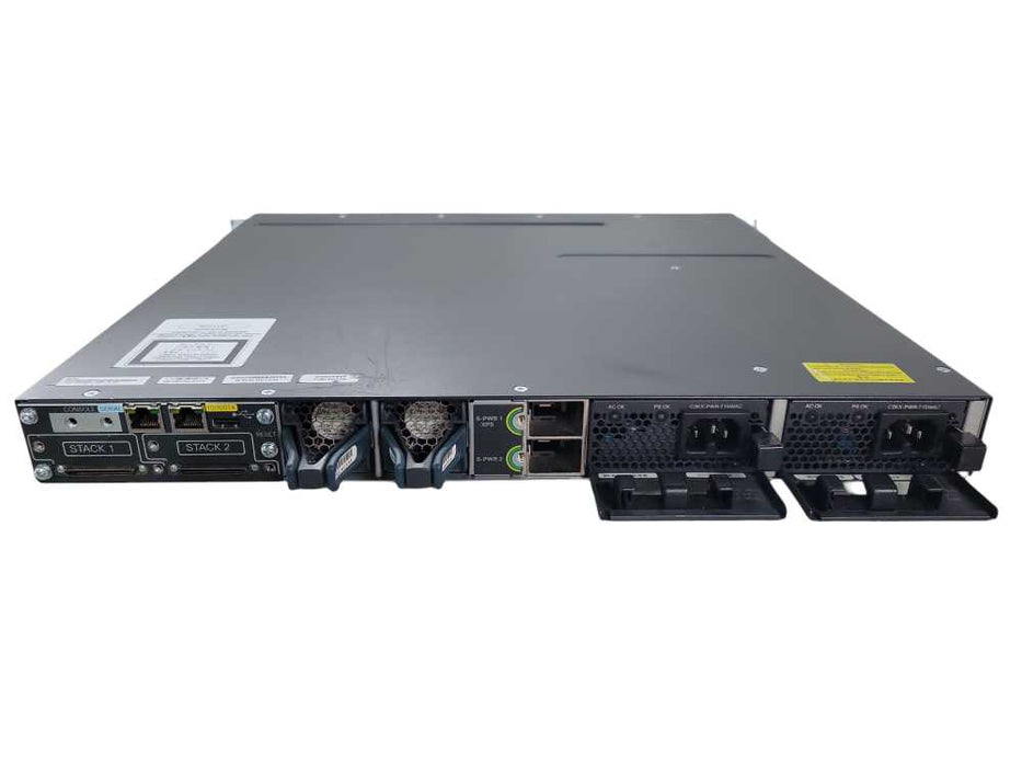 Cisco WS-C3750X-48P-S | 48-Port Gigabit PoE+ Ethernet Switch |C3KX-NM-1G Mod !