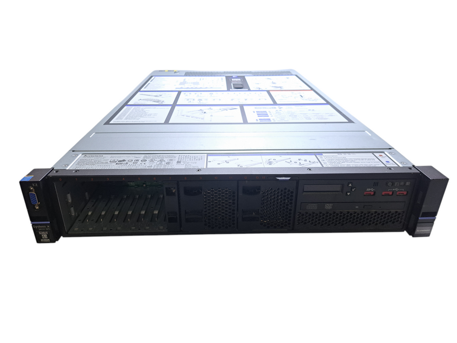 Lenovo x3650 M5 2U 8x 2.5" | 2x Xeon E5-2680 v3 @2.50GHz, 48GB DDR4, M5210 )