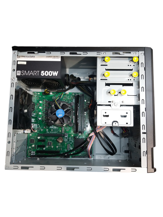 Generic Tower w/ Asus Pro B460M-C Intel i5-10400 CPU 2.90GHz 8GB RAM No HDD