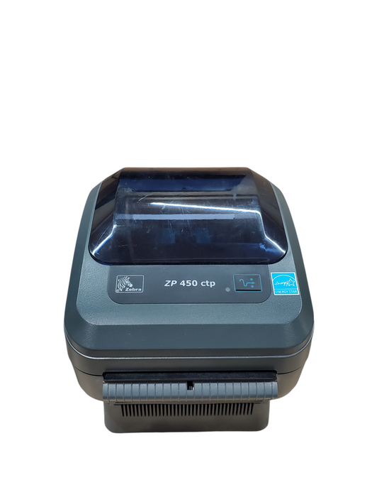 Zebra ZP 450 ctp Thermal Label Printer w/ Power Base | ZP450-0502-0004A