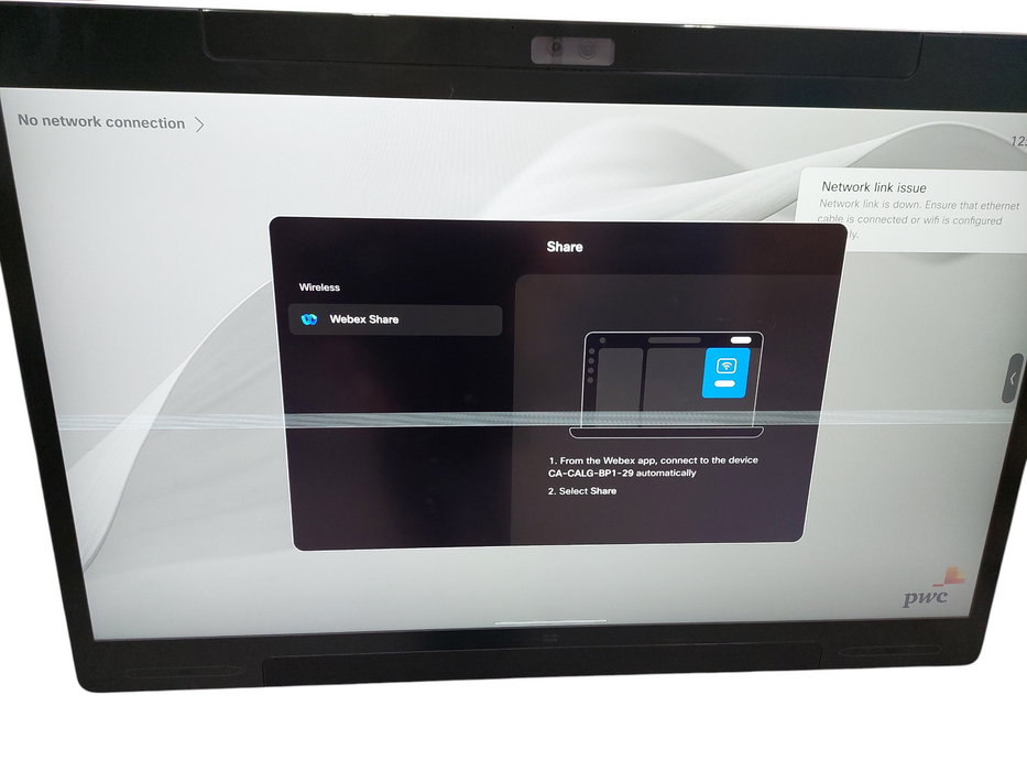 CISCO 4k Webex Board Pro 55 TTC60-31 Touch Screen =
