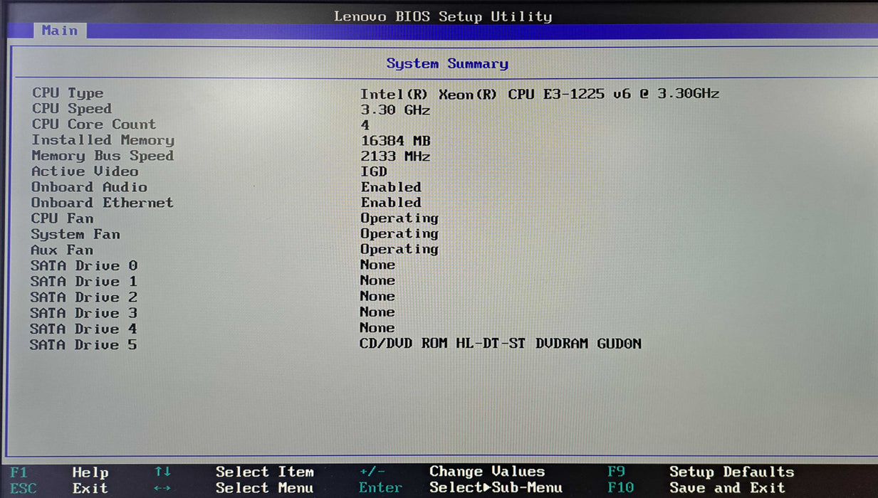 Lenovo ThinkServer TS150 | Xeon E3-1225 v6 @2.20GHz, 16GB ECC DDR4, No HDD )