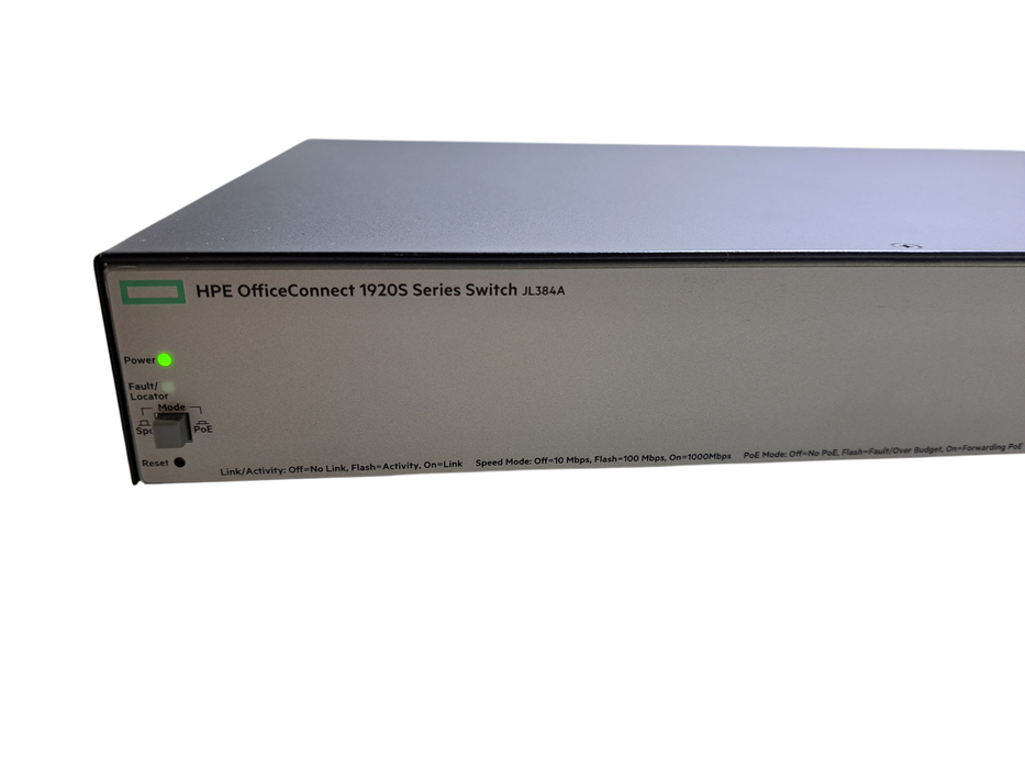 HPE Officeconnect 1920S 24G 2SFP PoE+ 185W Network Switch | JL384A