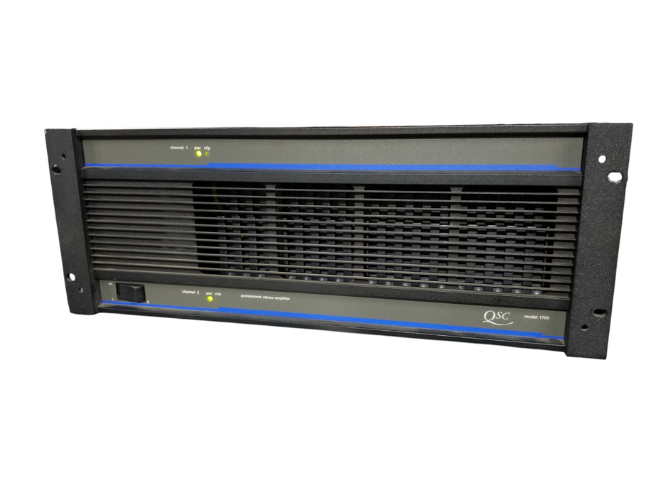 QSC Model 1700 2 Channel Professional Stereo Amplifier - AS IS, Powers On