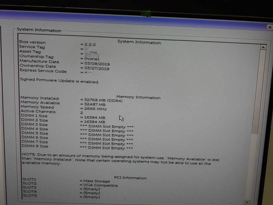 Dell Precision 5820 Xeon W-2125 @ 4.0 GHz | 32GB DDR4 | 512GB NVMe