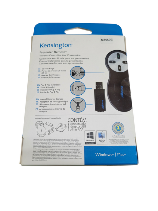 Kensington Presenter Remote Windows Mac Wireless