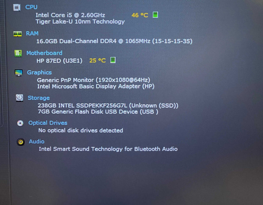 HP ProBook 650 G8 Core i5-1145G7@2.60GHz vPRO 16GB RAM 256GB SSD READ!  Lap200