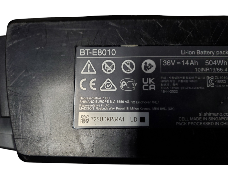 Assorted 3x e-bike batteries FRZUA/SHIMANO ENERGY 430/BT-E8010 READ