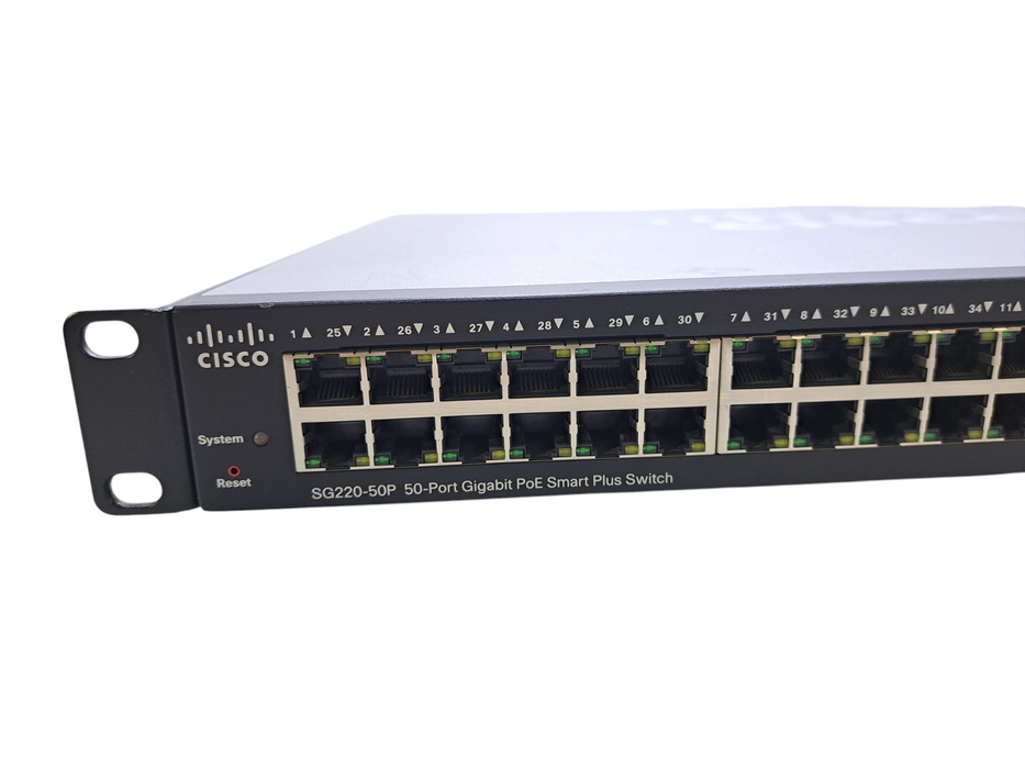 Cisco SG220-50P | 50-Port Gigabit PoE Smart Plus Switch w/ 2x SFP