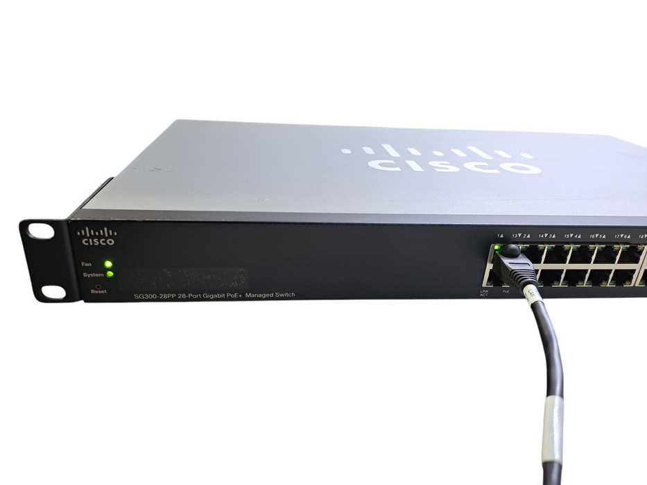Cisco SG300-28PP-K9 V02 | 28-Port Gigabit PoE+ Managed Switch w/ 2x SFP
