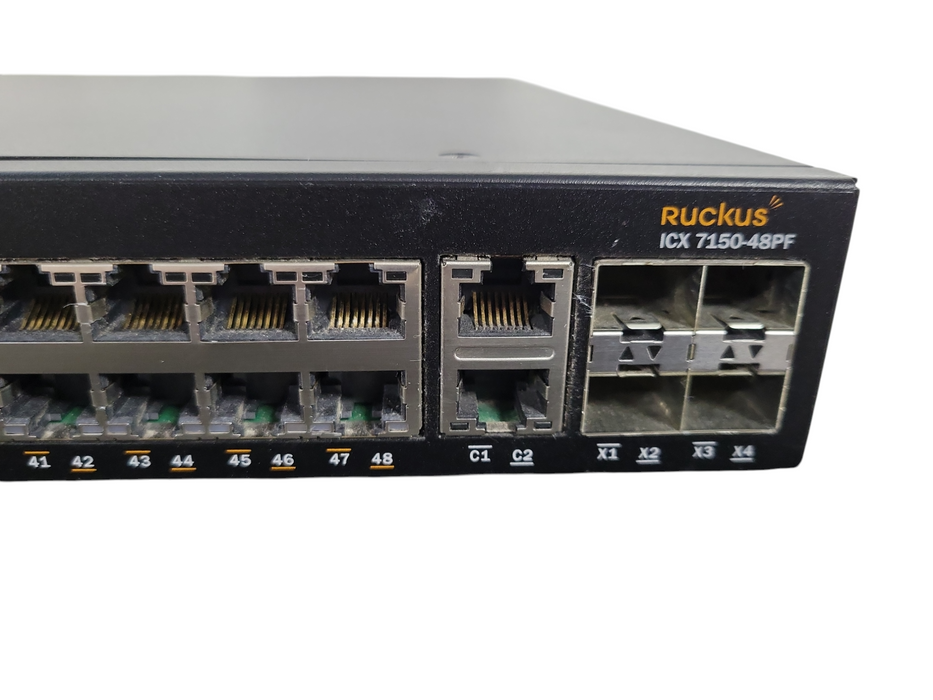 Ruckus ICX 7150-48PF 48-Port 1G PoE Access Switch !