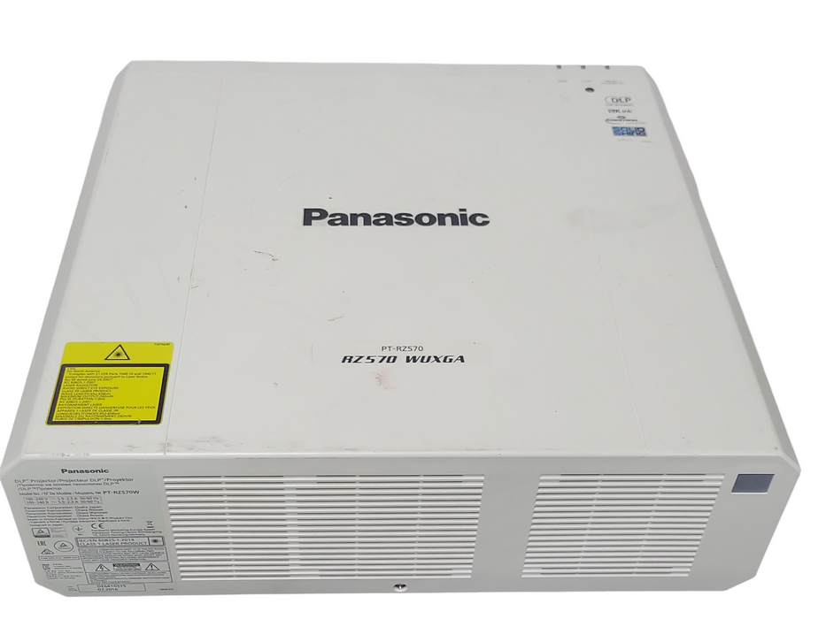 Panasonic PT-RZ570 WUXGA DLP 5200 Lumen ANSI 1920x1200 P0rojector 3822Hrs _