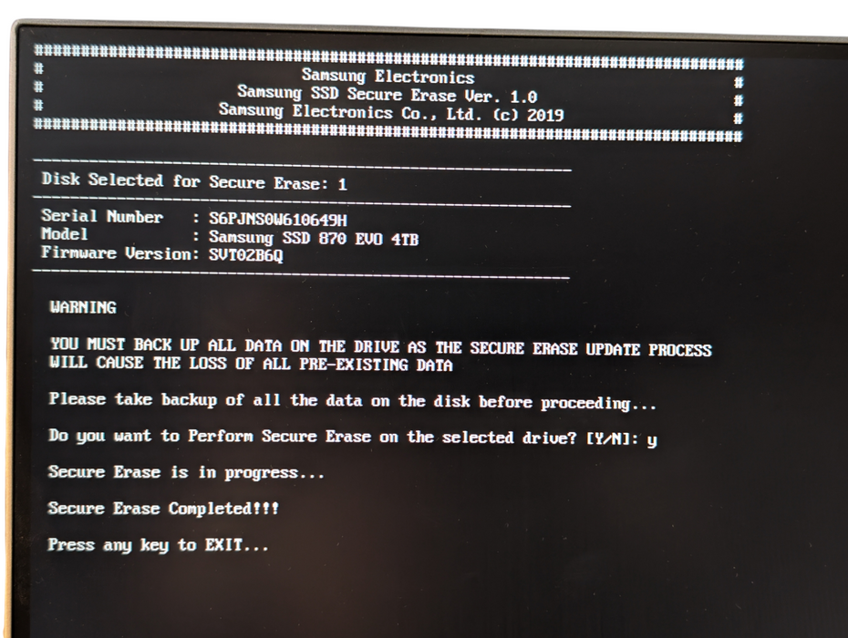 Samsung 870 EVO 4TB 2.5 inch SSD MZ-77E4T0 MZ7L34T0HBLA -