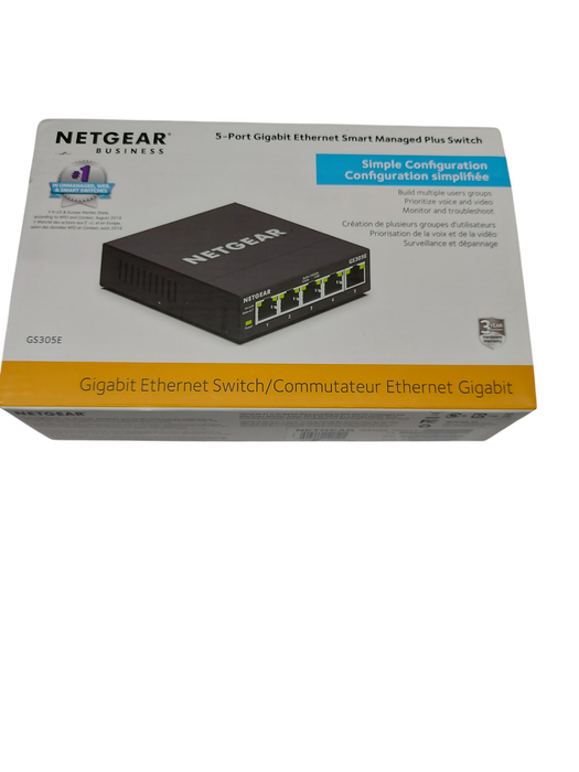 NETGEAR 5-Port Gigabit Ethernet Plus Switch (GS305E)