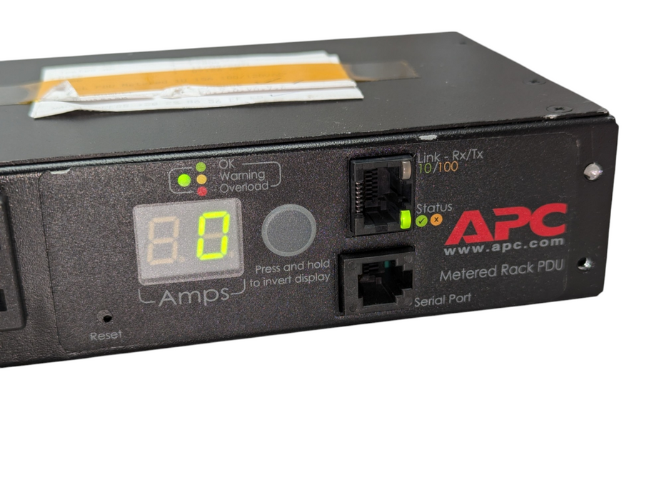 APC AP7800B120V 15A Metered Rack PDU 8 Plugs  -