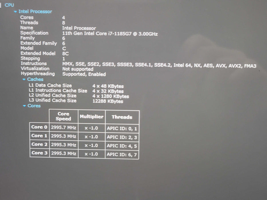 Microsoft Surface Pro 8 i7- 1185G7 16GB RAM 1TB NVMe, no adapter included  β Lap200