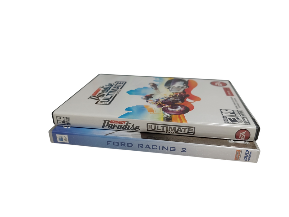 2 PC Games Burnout Paradise & Ford Racing 2 Mac DVD ROM / PC Games  =