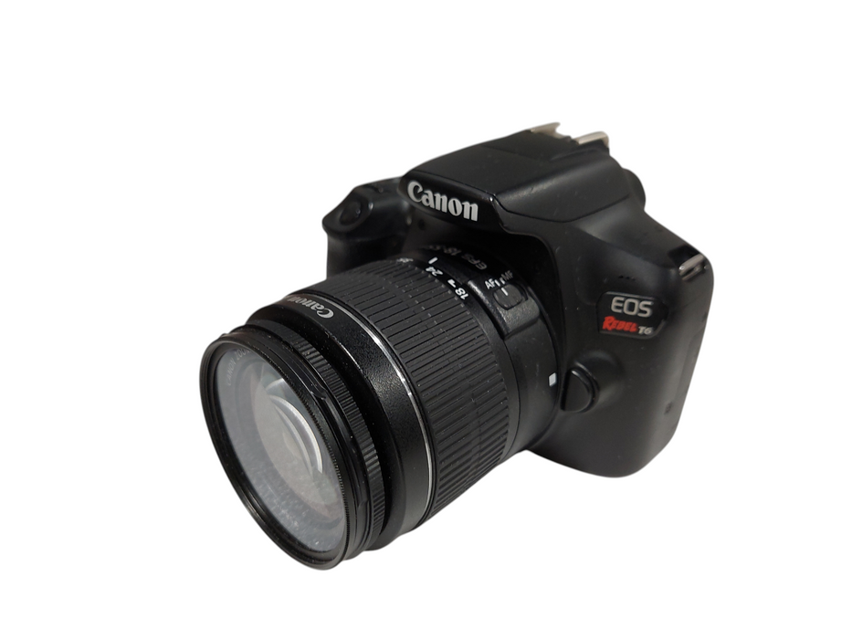 Canon EOS Rebel T6 DSLR Camera DS126621 Lens EF-S 18-55mm  =