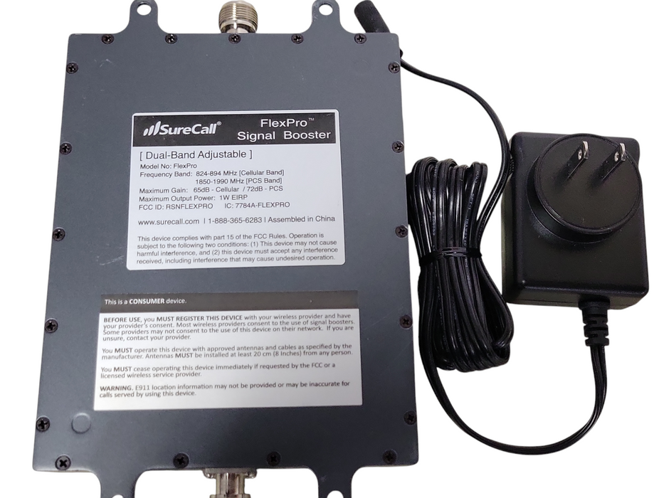 SureCall FlexPro Signal Booster FlexPro 824-894MHz cellular band _