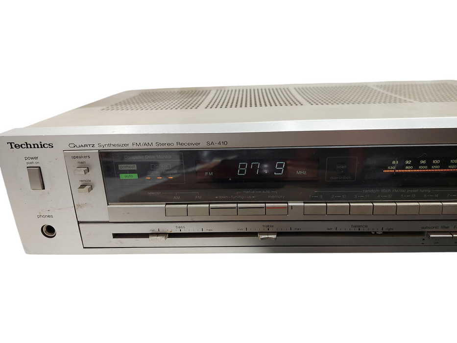 Technics Quarts Synthesizer Model: SA-410 FM/AM Stereo Receiver  =