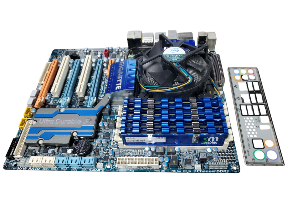 GIGABYTE GA-EX58-UD5 LGA1366 DDR3 Motherboard COME WITH 12GB RAM I7 CPU