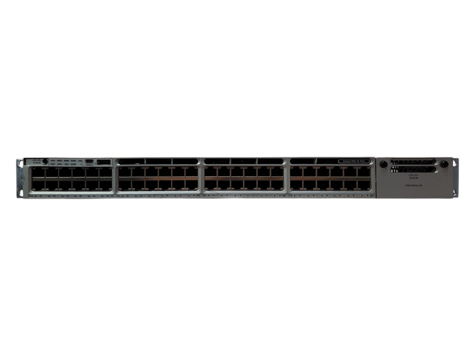 Cisco WS-C3850-48P-L 48-Port PoE+ Gigabit Switch & 1100W PSU