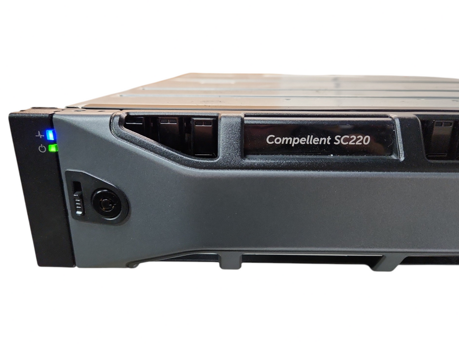 Dell Compellent SC220 HDD Storage array 24x 2.5" bays, 2x controller, 2xPSU