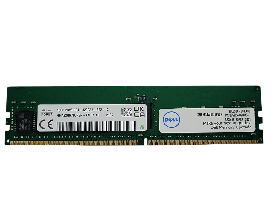 SkHynix 16GB 2Rx8 PC4-3200AA-RE2 ECC server RAM Q_