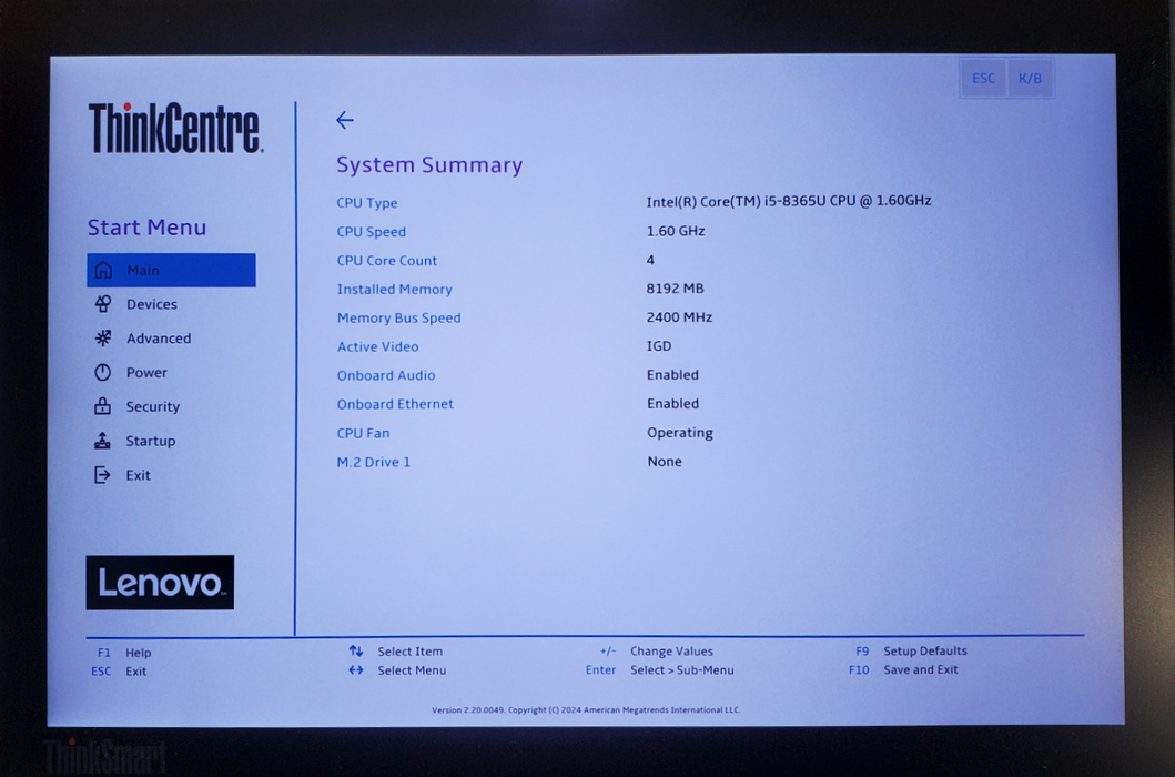 Lenovo  ThinkSmart Hub 11H1 - No HDD - 11H10002US *read*