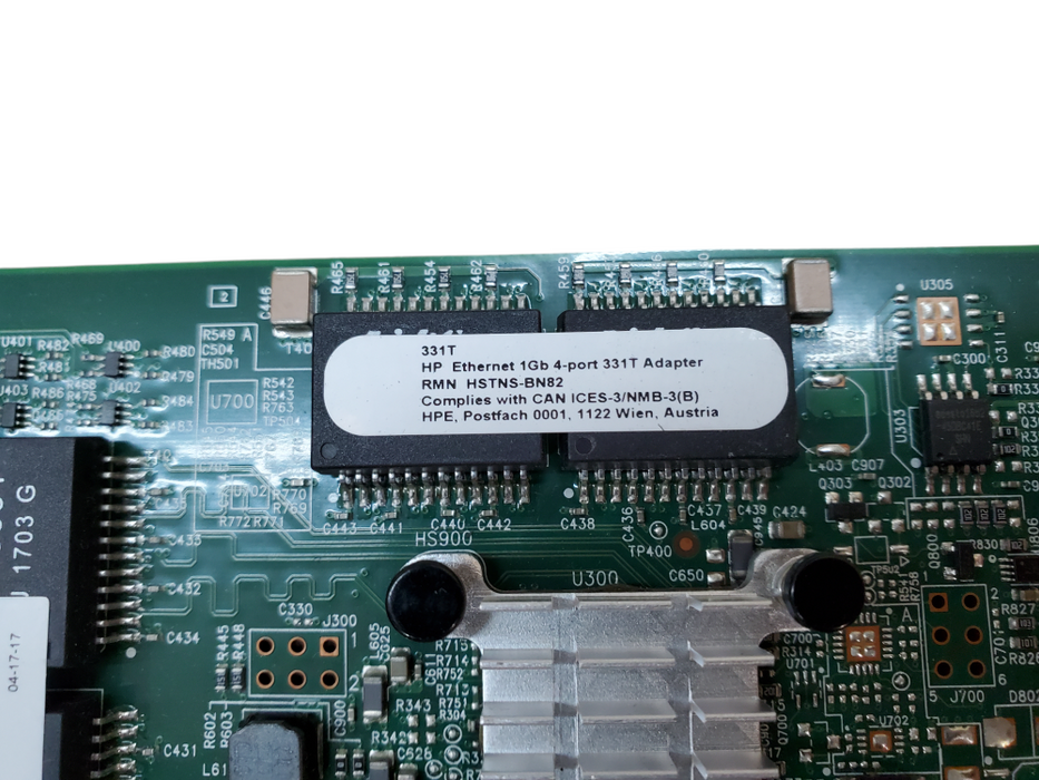 HP Ethernet 1Gb 4-port 331T Adapter - 647592-001