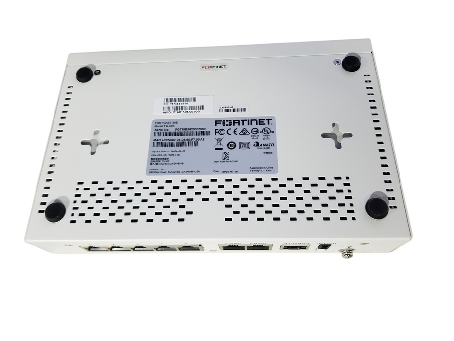 Fortinet Fortigate-50E Network Security Firewall Initialized FG-50E w/Adapt Q
