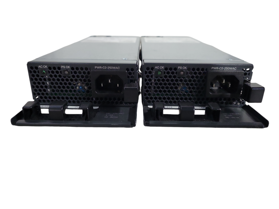 LOT 2x Cisco PWR-C2-250WAC 250W Power Supply 341-0530-01 DPS-250AB-86 A !