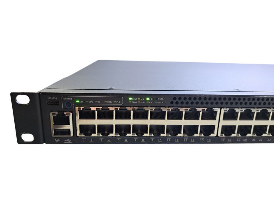 Ruckus ICX7150-48ZP-E8X10GR | 16-Port 2.5G PoH, 32x PoE+, 8x SFP+ Switch