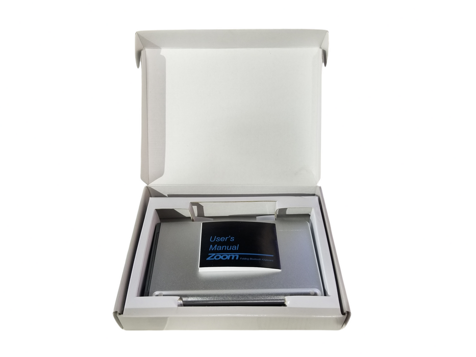 Zoom Gridlock Bluetooth Keyboard / Foldable Keyboard - New / Open Box Q