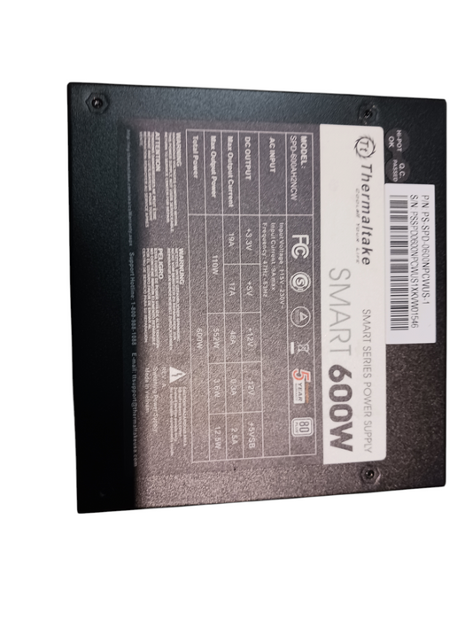 Thermaltake Smart 600W ATX Desktop Power Supply