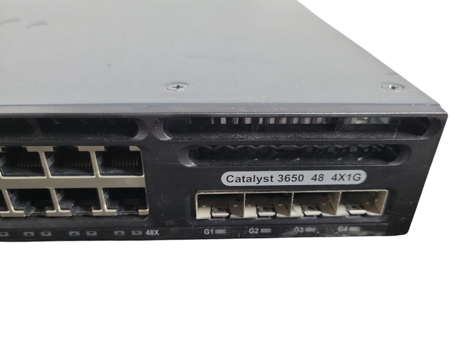 Cisco WS-C3650-48TS-S 48-Port 4X1G Gigabit Ethernet Network Switch !