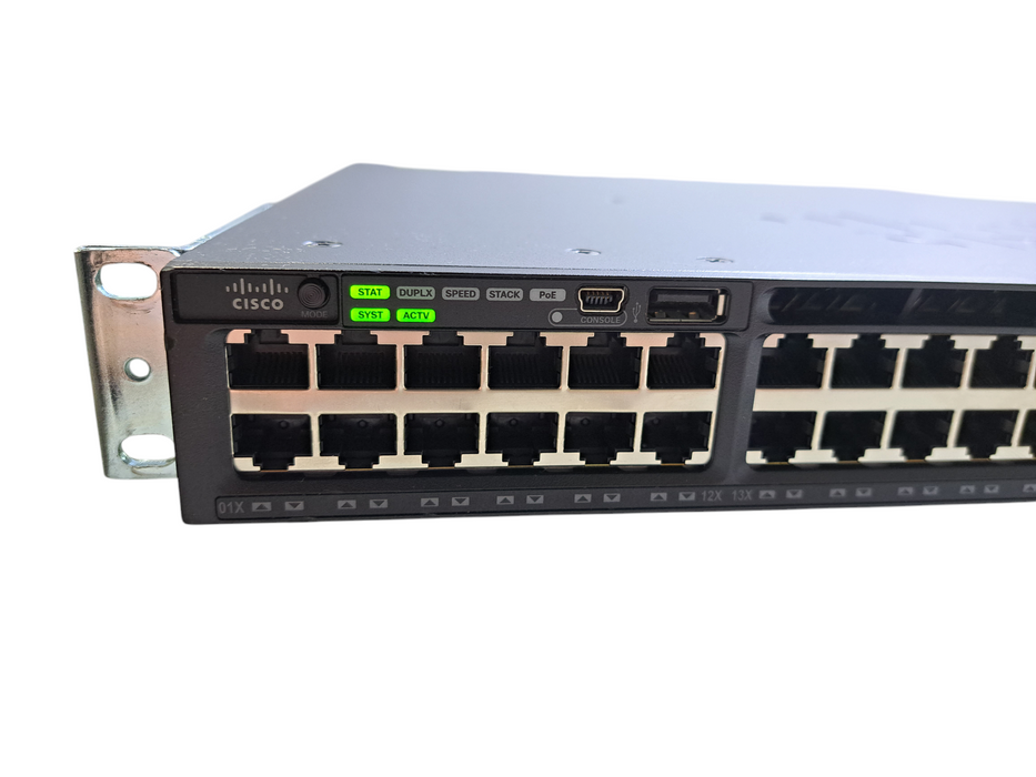 Cisco WS-C3650-48PQ-S V05 | 48-Port Gigabit PoE+ Switch w/ 4x 10G SFP+