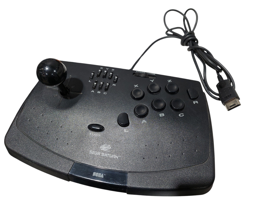 Sega Saturn ( Parts ) Model: MK-80000 With Fight Stick Controller MK-80112 =