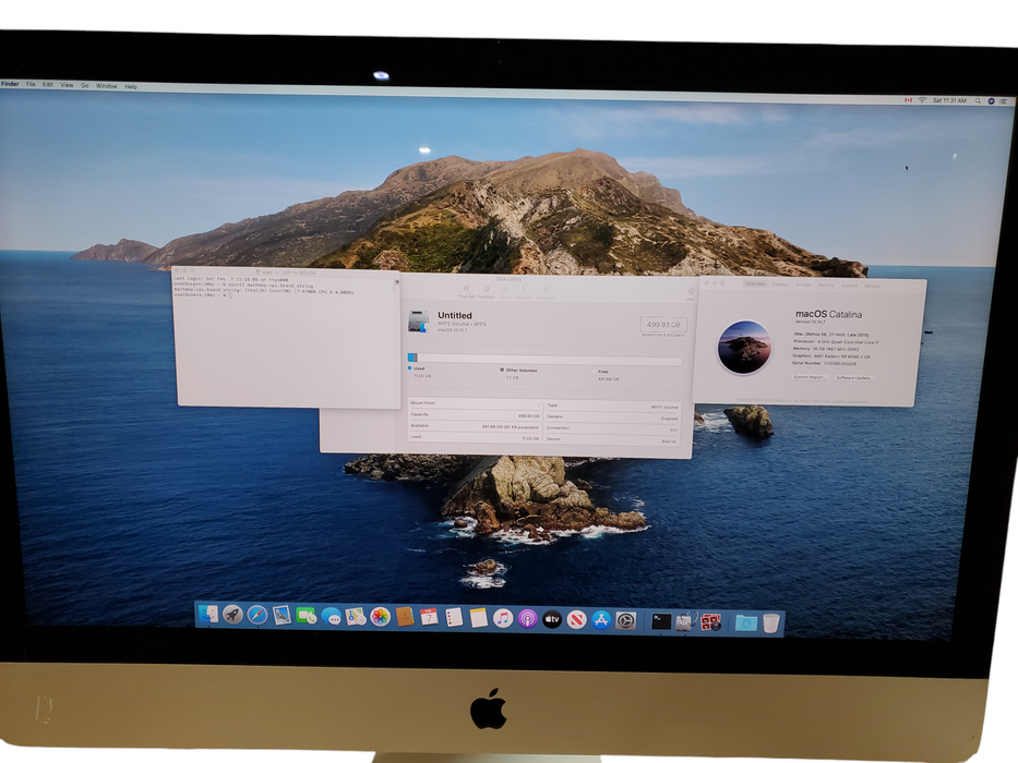 Apple iMac 27" 5K 2015, i7-6700K@4.00GHz, 16GB RAM, 500GB