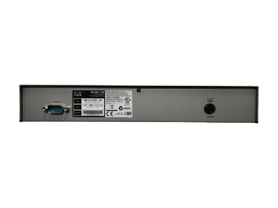 Cisco SG300-10P, 10-Port Gigabit PoE Managed Switch