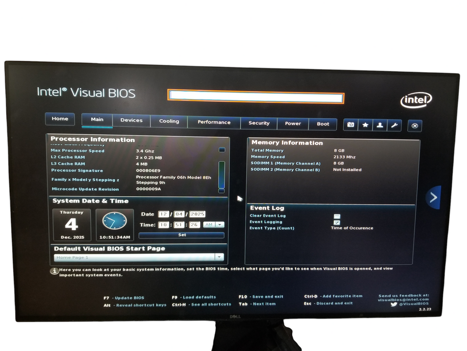 Intel Mini PC NUC NUC7i5BNB Core i5-7260U @2.20GHz 8GB DDR4 RAM, 256GB SSD
