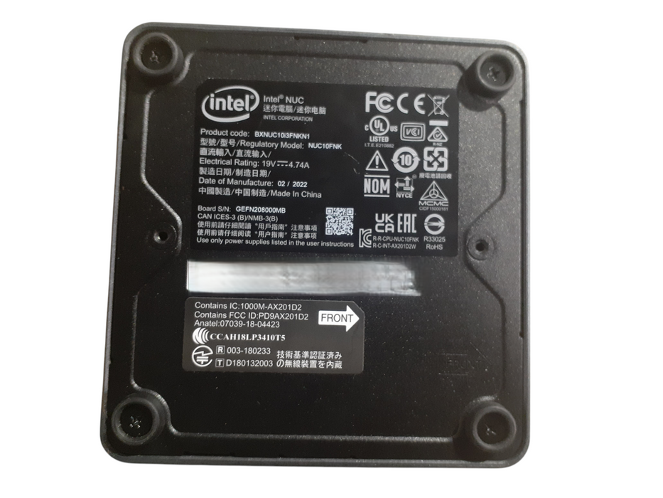 Intel NUC NUC10i3FNK i3-10110U @ 2.10 12GB RAM 256GB NVMe