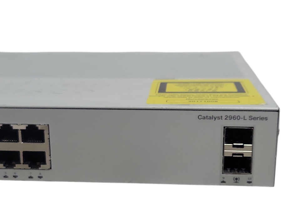 CISCO WS-C2960L-8TS-LL v02 8 Port GigE 10/100/1000 Managed Switch _