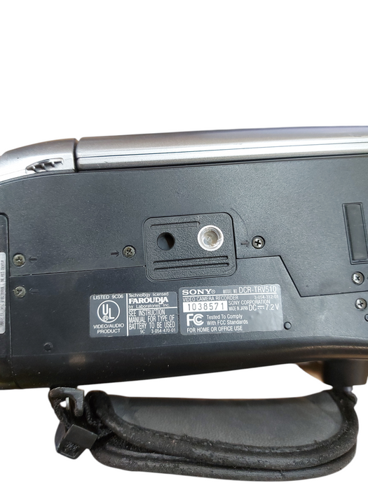 Sony Digital Handycam DCR-TRV510 Nightshot Camcorder 360x Zoom Untested